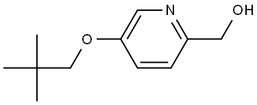 5-(2,2-Dimethylpropoxy)-2-pyridinemethanol Structure