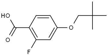 4-(2,2-Dimethylpropoxy)-2-fluorobenzoic acid Structure