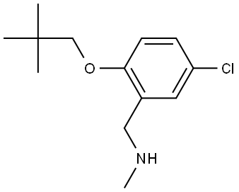 5-Chloro-2-(2,2-dimethylpropoxy)-N-methylbenzenemethanamine Structure