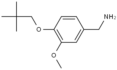 4-(2,2-Dimethylpropoxy)-3-methoxybenzenemethanamine Structure