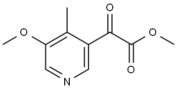 Methyl 5-methoxy-4-methyl-α-oxo-3-pyridineacetate Structure