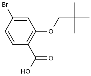 4-Bromo-2-(2,2-dimethylpropoxy)benzoic acid Structure