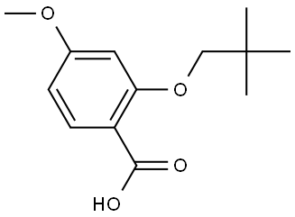 2-(2,2-Dimethylpropoxy)-4-methoxybenzoic acid Structure