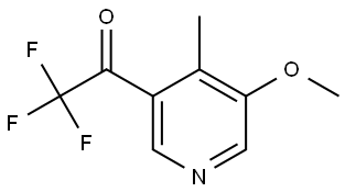 2,2,2-Trifluoro-1-(5-methoxy-4-methylpyridin-3-yl)ethanone Structure