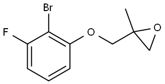 2-[(2-Bromo-3-fluorophenoxy)methyl]-2-methyloxirane Structure