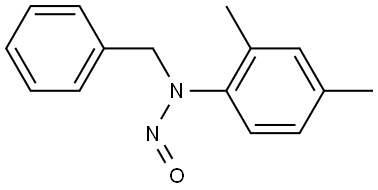 N-benzyl-N-(2,4-dimethylphenyl)nitrous amide Structure