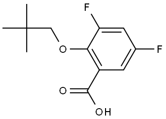 2-(2,2-Dimethylpropoxy)-3,5-difluorobenzoic acid Structure