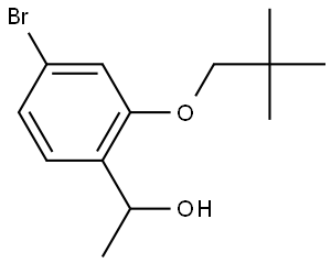 4-Bromo-2-(2,2-dimethylpropoxy)-α-methylbenzenemethanol Structure