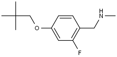 4-(2,2-Dimethylpropoxy)-2-fluoro-N-methylbenzenemethanamine Structure