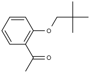 1-[2-(2,2-Dimethylpropoxy)phenyl]ethanone Structure