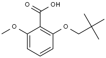 2-(2,2-Dimethylpropoxy)-6-methoxybenzoic acid Structure