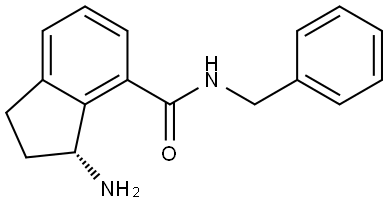 (3R)-3-amino-N-benzyl-2,3-dihydro-1H-indene-4-carboxamide Structure