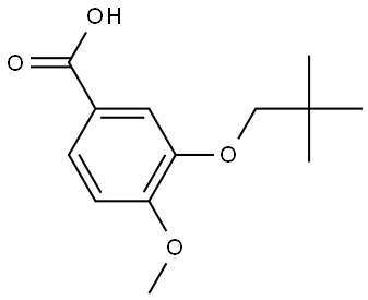 3-(2,2-Dimethylpropoxy)-4-methoxybenzoic acid Structure