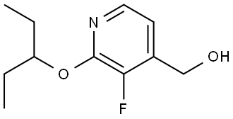 2-(1-Ethylpropoxy)-3-fluoro-4-pyridinemethanol Structure