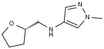 (S)-1-methyl-N-((tetrahydrofuran-2-yl)methyl)-1H-pyrazol-4-amine Structure