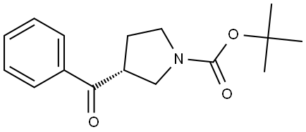 tert-butyl (R)-3-benzoylpyrrolidine-1-carboxylate Structure