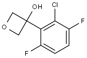 3-(2-chloro-3,6-difluorophenyl)oxetan-3-ol 구조식 이미지