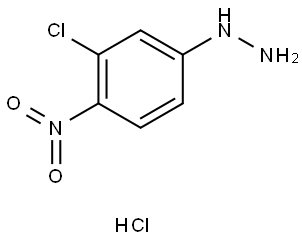 (3-chloro-4-nitrophenyl)hydrazine hydrochloride Structure