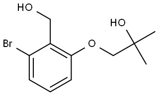 2-Bromo-6-(2-hydroxy-2-methylpropoxy)benzenemethanol Structure