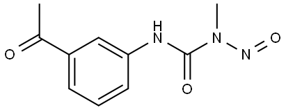 3-(3-acetylphenyl)-1-methyl-1-nitrosourea Structure