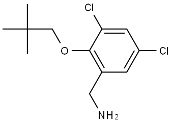 3,5-Dichloro-2-(2,2-dimethylpropoxy)benzenemethanamine Structure