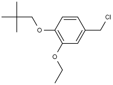 4-(Chloromethyl)-1-(2,2-dimethylpropoxy)-2-ethoxybenzene Structure