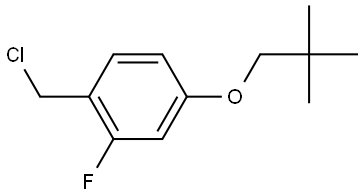 1-(Chloromethyl)-4-(2,2-dimethylpropoxy)-2-fluorobenzene Structure