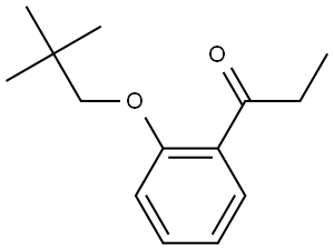 1-[2-(2,2-Dimethylpropoxy)phenyl]-1-propanone Structure