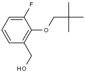 2-(2,2-Dimethylpropoxy)-3-fluorobenzenemethanol Structure