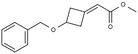 Methyl 2-[3-(phenylmethoxy)cyclobutylidene]acetate Structure