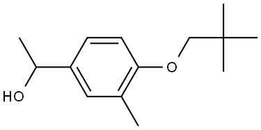 4-(2,2-Dimethylpropoxy)-α,3-dimethylbenzenemethanol Structure