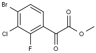 Methyl 4-bromo-3-chloro-2-fluoro-α-oxobenzeneacetate Structure