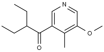 2-Ethyl-1-(5-methoxy-4-methyl-3-pyridinyl)-1-butanone Structure