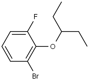 1-Bromo-2-(1-ethylpropoxy)-3-fluorobenzene Structure