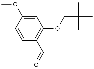 2-(2,2-Dimethylpropoxy)-4-methoxybenzaldehyde Structure