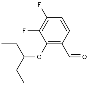 2-(1-Ethylpropoxy)-3,4-difluorobenzaldehyde Structure