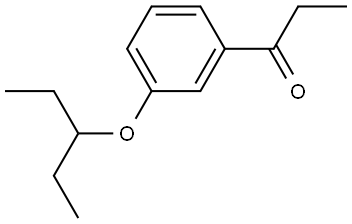 1-[3-(1-Ethylpropoxy)phenyl]-1-propanone 구조식 이미지