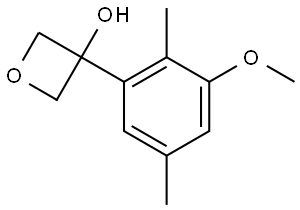 3-(3-methoxy-2,5-dimethylphenyl)oxetan-3-ol Structure