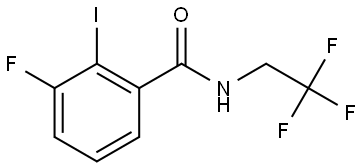 3-Fluoro-2-iodo-N-(2,2,2-trifluoroethyl)benzamide Structure