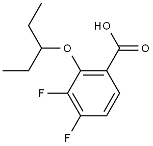 2-(1-Ethylpropoxy)-3,4-difluorobenzoic acid Structure