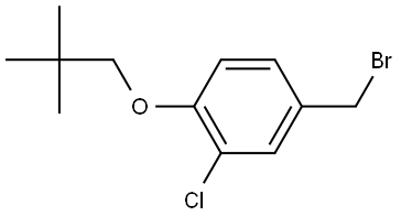 4-(Bromomethyl)-2-chloro-1-(2,2-dimethylpropoxy)benzene Structure