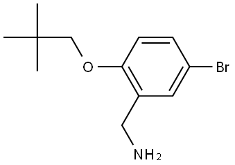 5-Bromo-2-(2,2-dimethylpropoxy)benzenemethanamine Structure