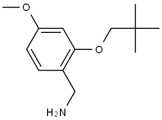 2-(2,2-Dimethylpropoxy)-4-methoxybenzenemethanamine Structure