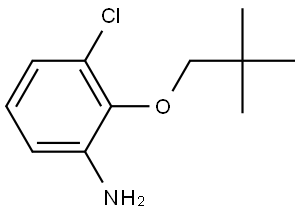 3-Chloro-2-(2,2-dimethylpropoxy)benzenamine Structure