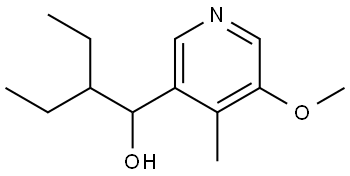 α-(1-Ethylpropyl)-5-methoxy-4-methyl-3-pyridinemethanol Structure