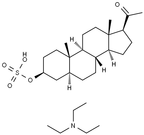 Isopregnanolone Sulfate Triethylamine Salt Structure