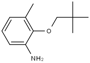 2-(2,2-Dimethylpropoxy)-3-methylbenzenamine Structure