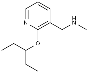 2-(1-Ethylpropoxy)-N-methyl-3-pyridinemethanamine Structure