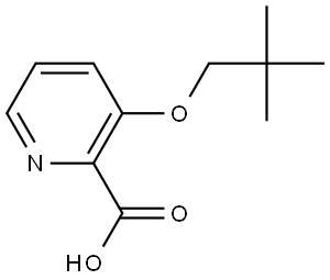 3-(2,2-Dimethylpropoxy)-2-pyridinecarboxylic acid Structure