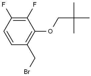 1-(Bromomethyl)-2-(2,2-dimethylpropoxy)-3,4-difluorobenzene Structure